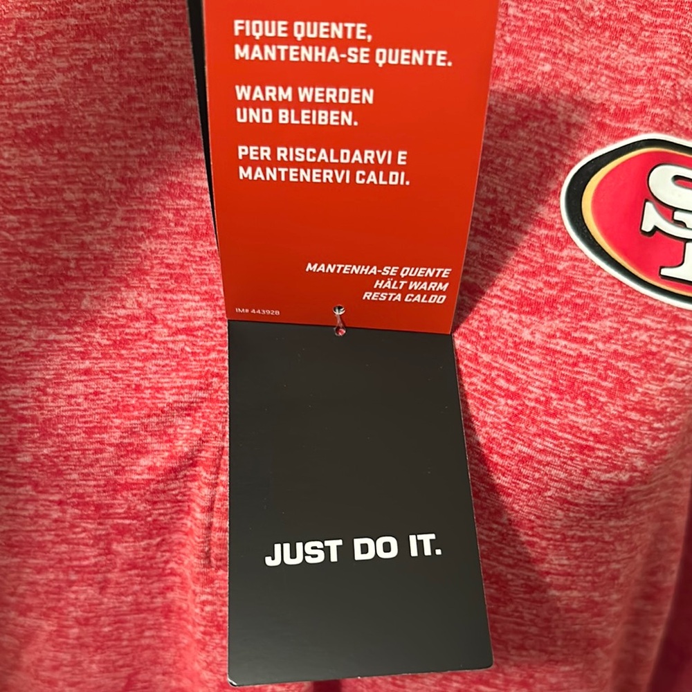 NWT Nike Red Long Sleeve 49er Women's Tee - Picture 9 of 17